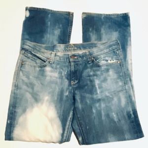 Old Navy The Diva Boot Cut Bleached Denim Jeans Women's 10R